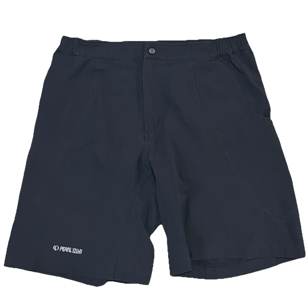Pearl Izumi Men's Black Nylon‎ Spandex Blend Bike Outdoor Shorts 33-36x10